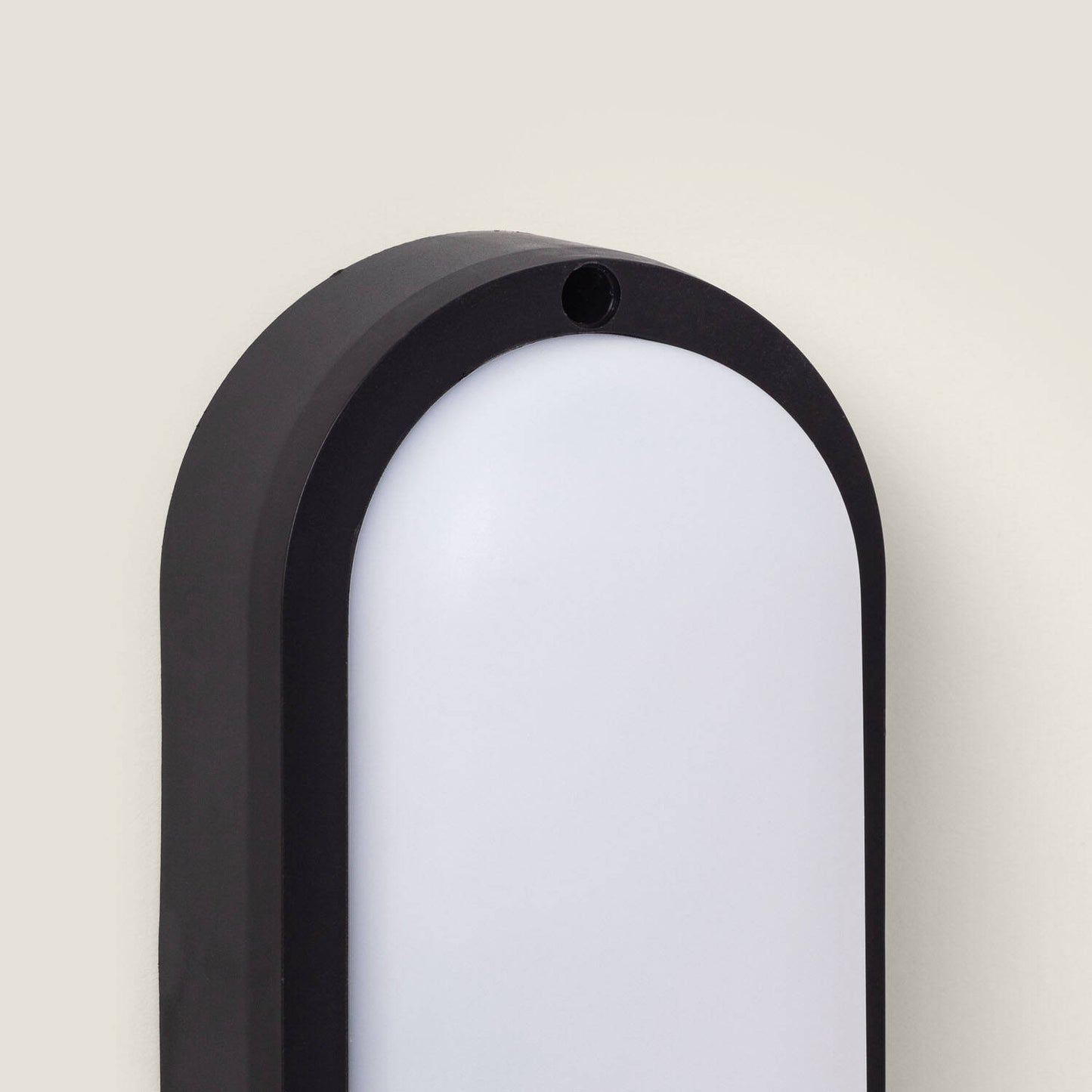 Plafón LED 15W Oval para Exterior 85x173 mm IP65 Hublot Black