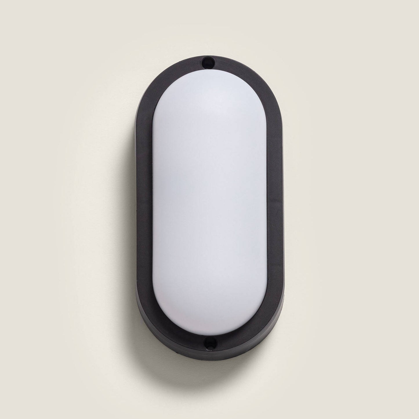 Plafón LED 15W Oval para Exterior 85x173 mm IP65 Hublot Black