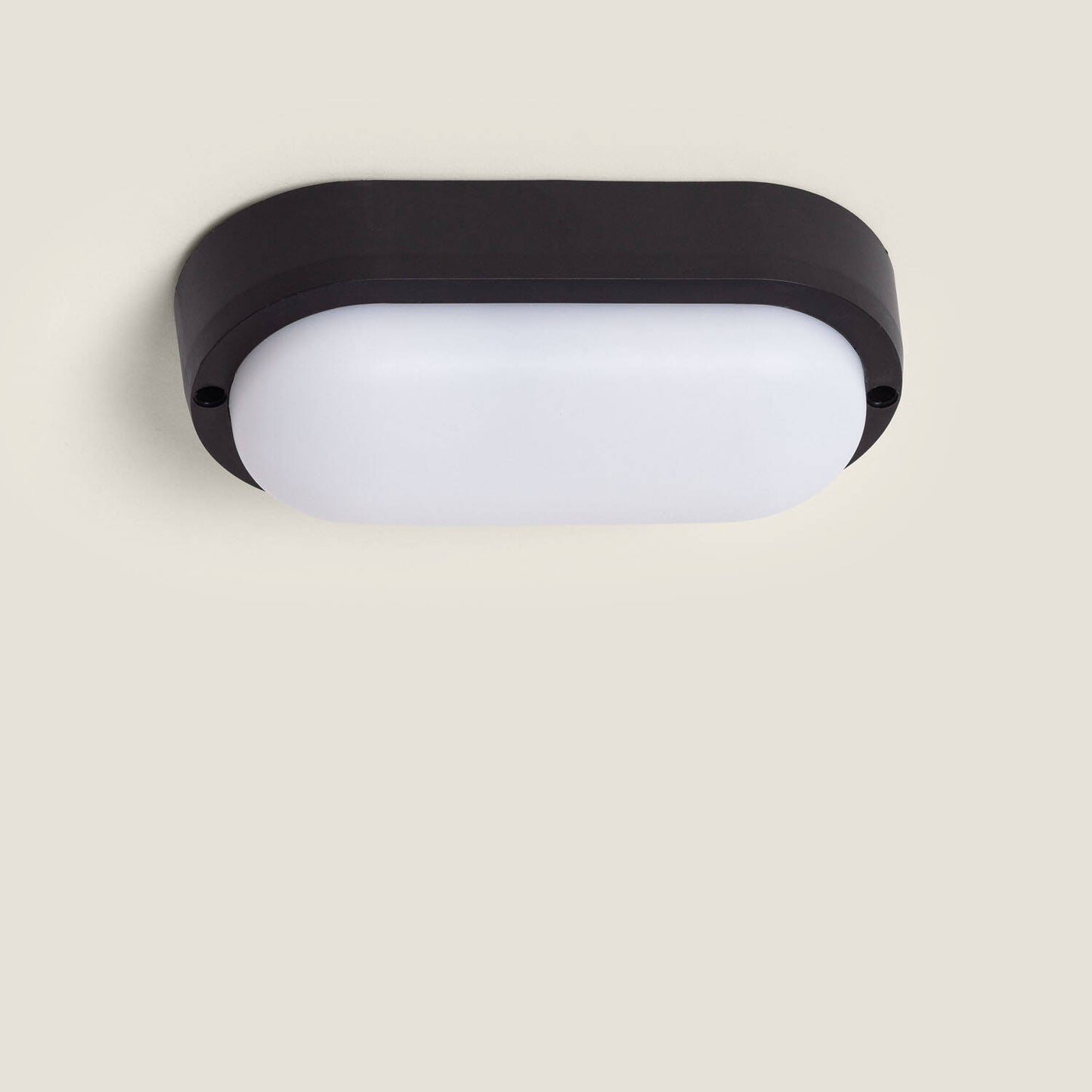 Plafón LED 15W Oval para Exterior 85x173 mm IP65 Hublot Black