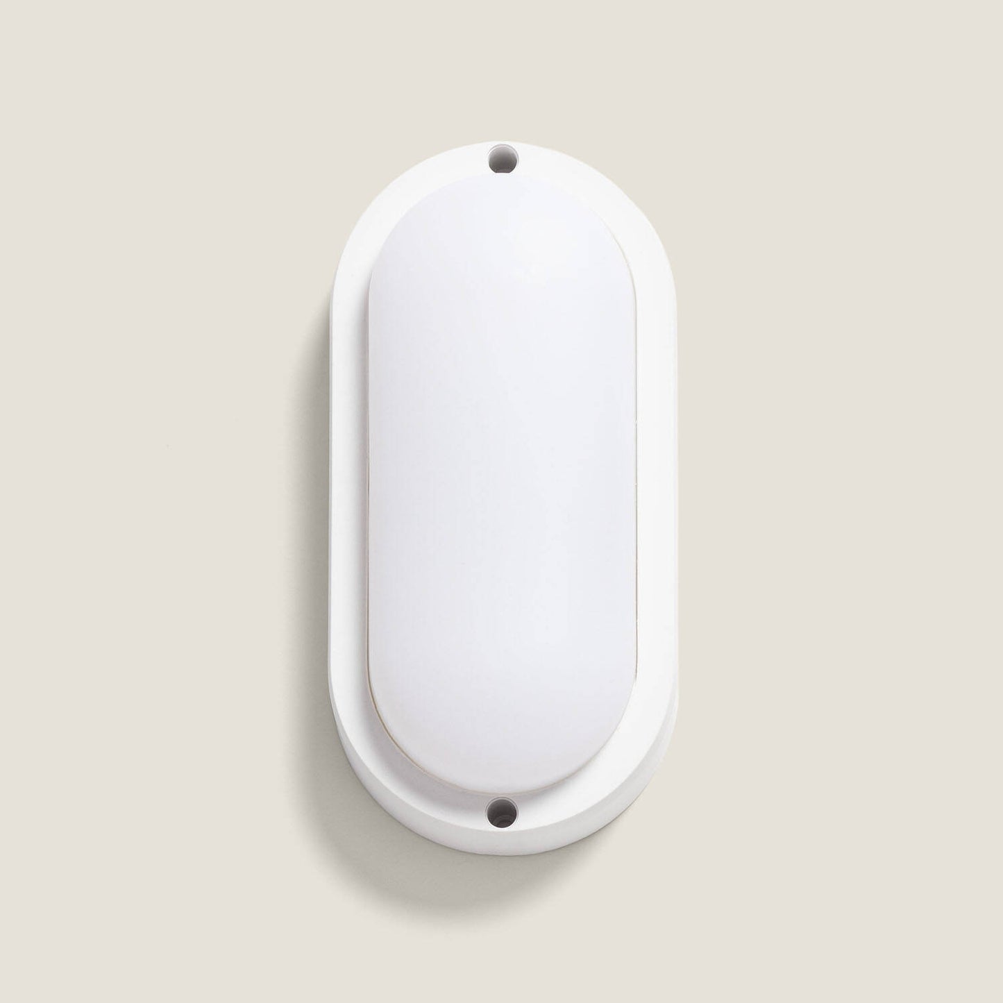 Plafón LED 15W Oval para Exterior 85x173 mm IP65 Hublot White