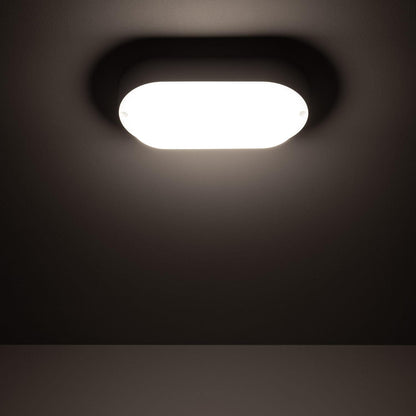 Plafón LED 15W Oval para Exterior 85x173 mm IP65 Hublot White