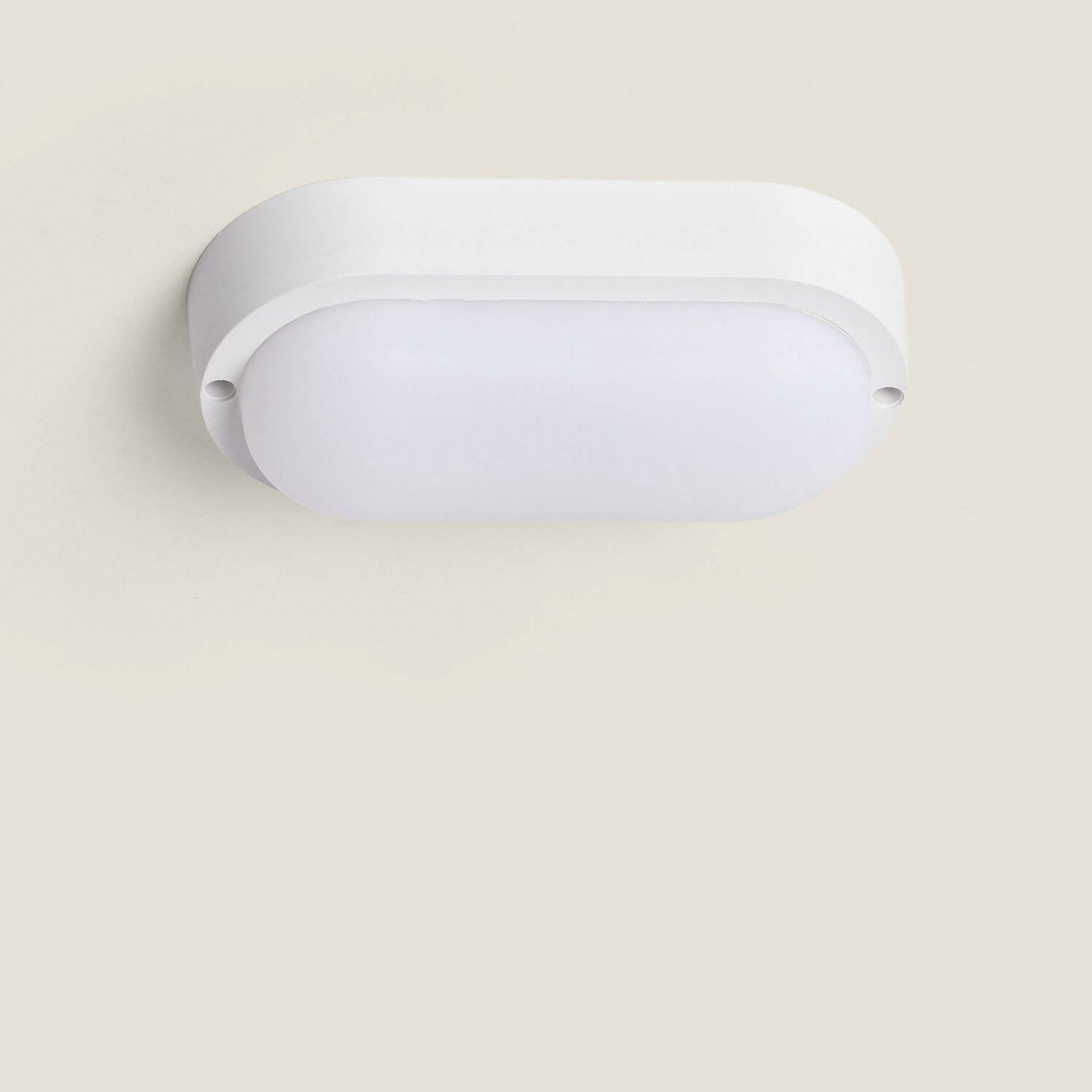 Plafón LED 15W Oval para Exterior 85x173 mm IP65 Hublot White