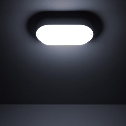 Plafón LED 15W Oval para Exterior 85x173 mm IP65 Hublot White