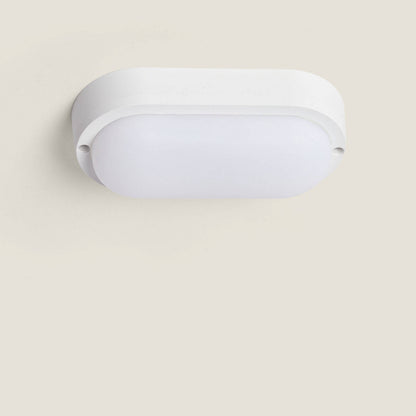 Plafón LED 15W Oval para Exterior 85x173 mm IP65 Hublot White