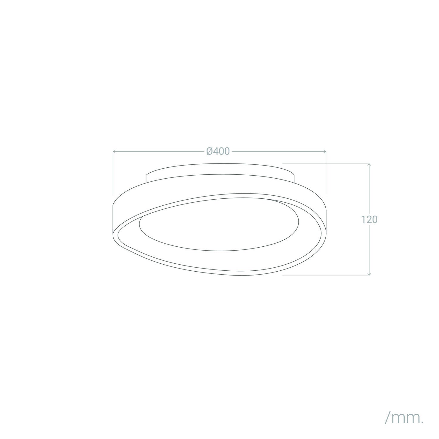 Plafón LED 17W Circular Ø400 mm CCT Seleccionable Unay