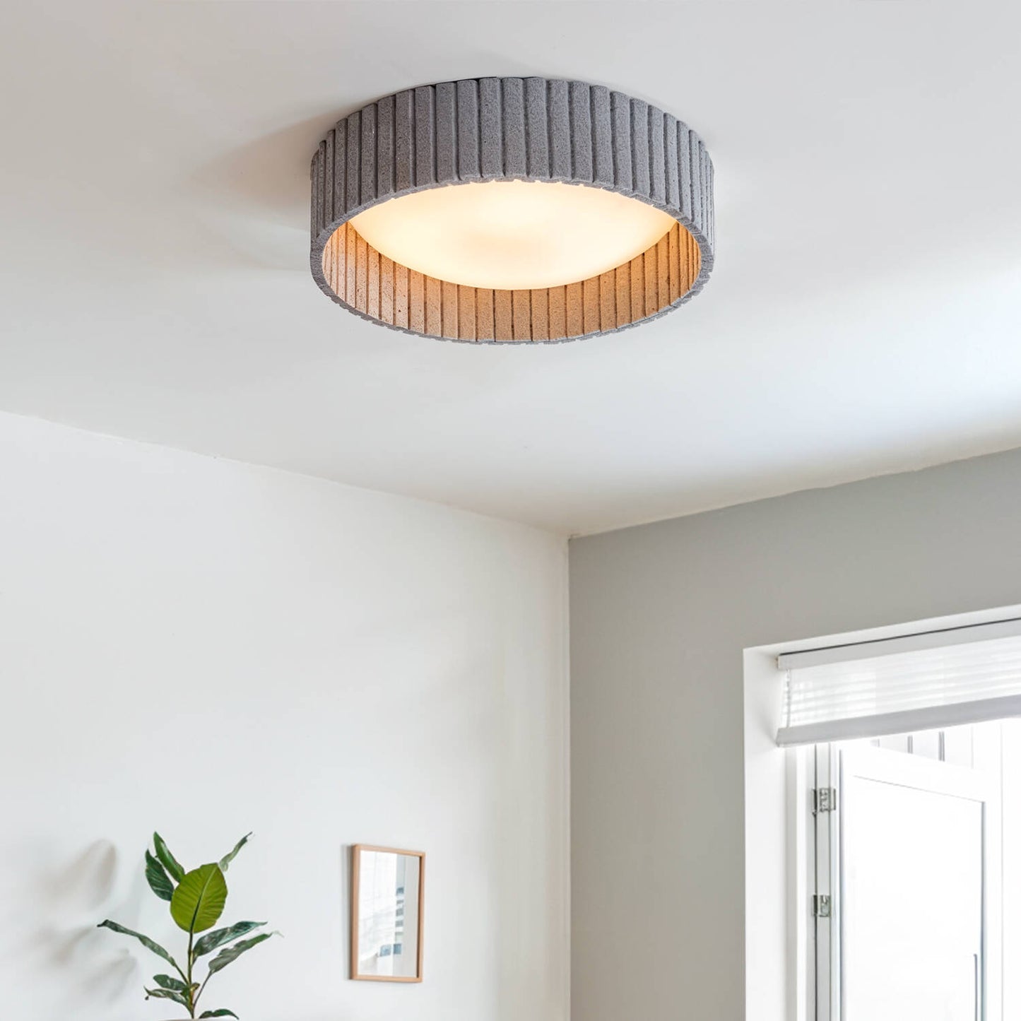 Plafón LED Acústico 18W Circular Fieltro Ø400 mm CCT Seleccionable Kaptyn