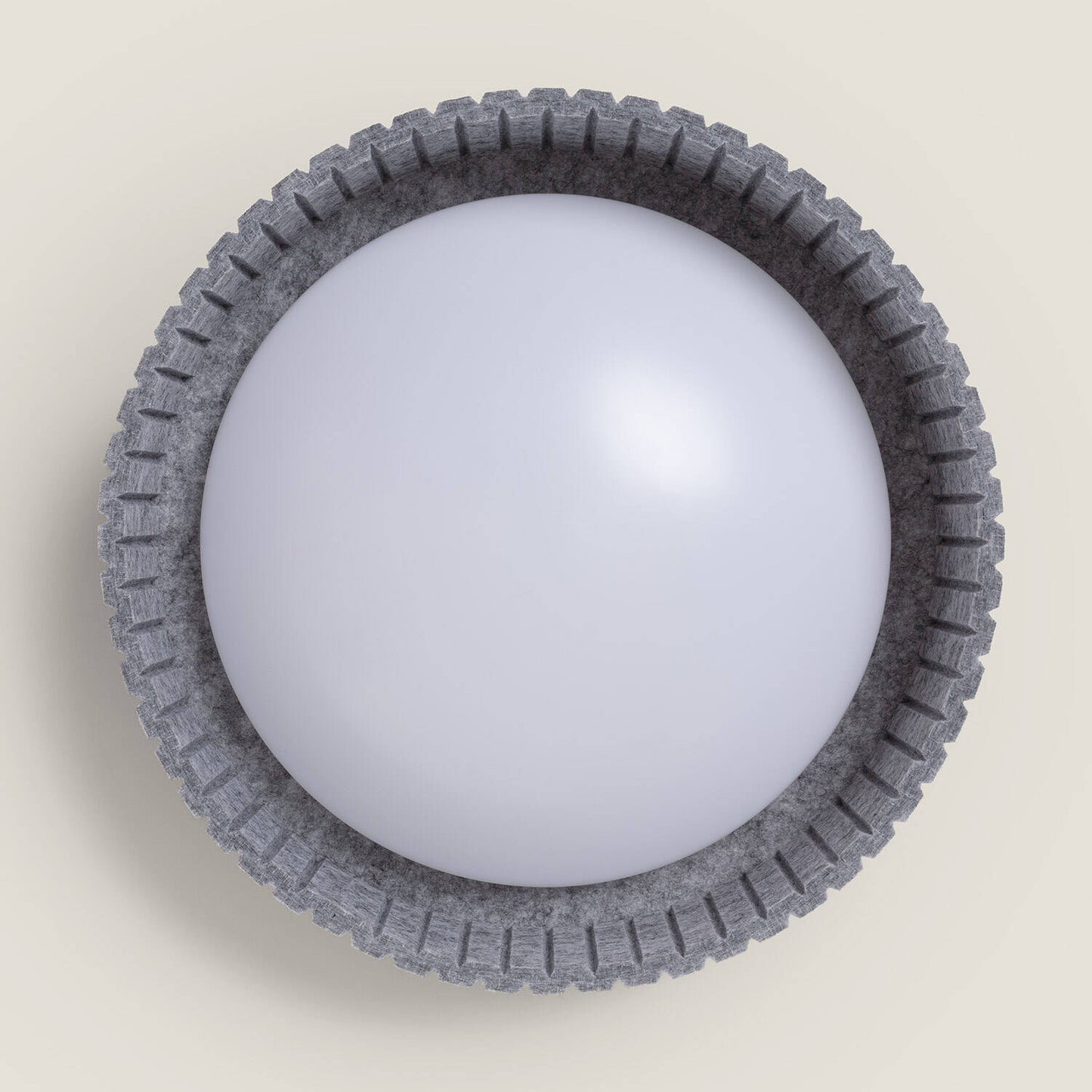 Plafón LED Acústico 18W Circular Fieltro Ø400 mm CCT Seleccionable Kaptyn