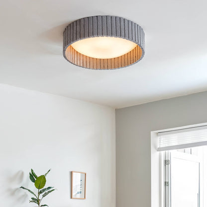 Plafón LED Acústico 18W Circular Fieltro Ø400 mm CCT Seleccionable Kaptyn