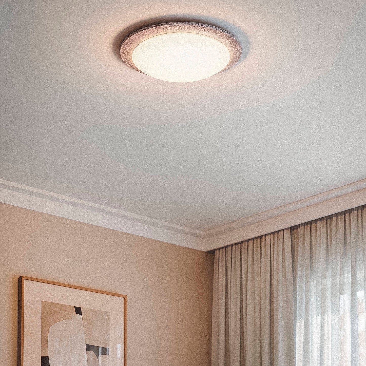 Plafón LED Acústico 18W Circular Fieltro Ø460 mm CCT Seleccionable Lezhan