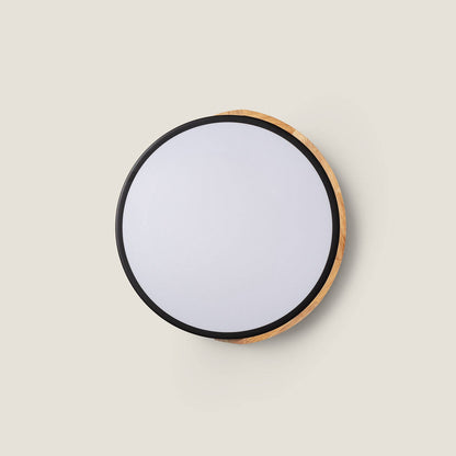 Plafón LED 18W Circular Madera y Aluminio Ø320 mm CCT Seleccionable Semi-Dari