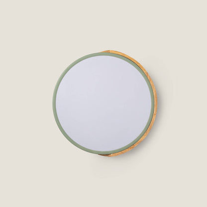 Plafón LED 18W Circular Madera y Aluminio Ø320 mm CCT Seleccionable Semi-Dari
