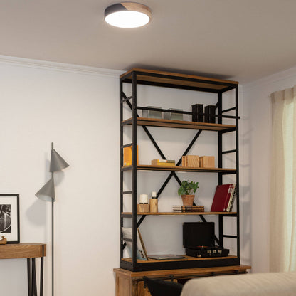 Plafón LED 18W Circular Madera y Aluminio Ø320 mm CCT Seleccionable Semi-Dari