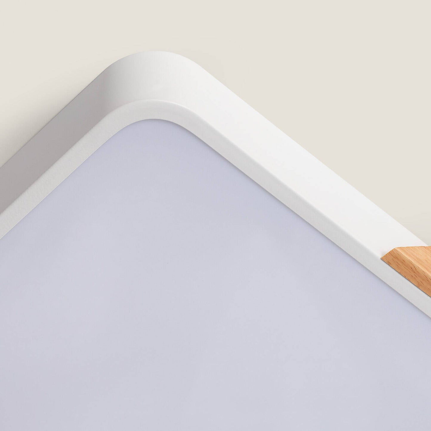 Plafón LED 18W Cuadrado Madera y Aluminio 325x325 mm CCT Seleccionable Semi-Dari