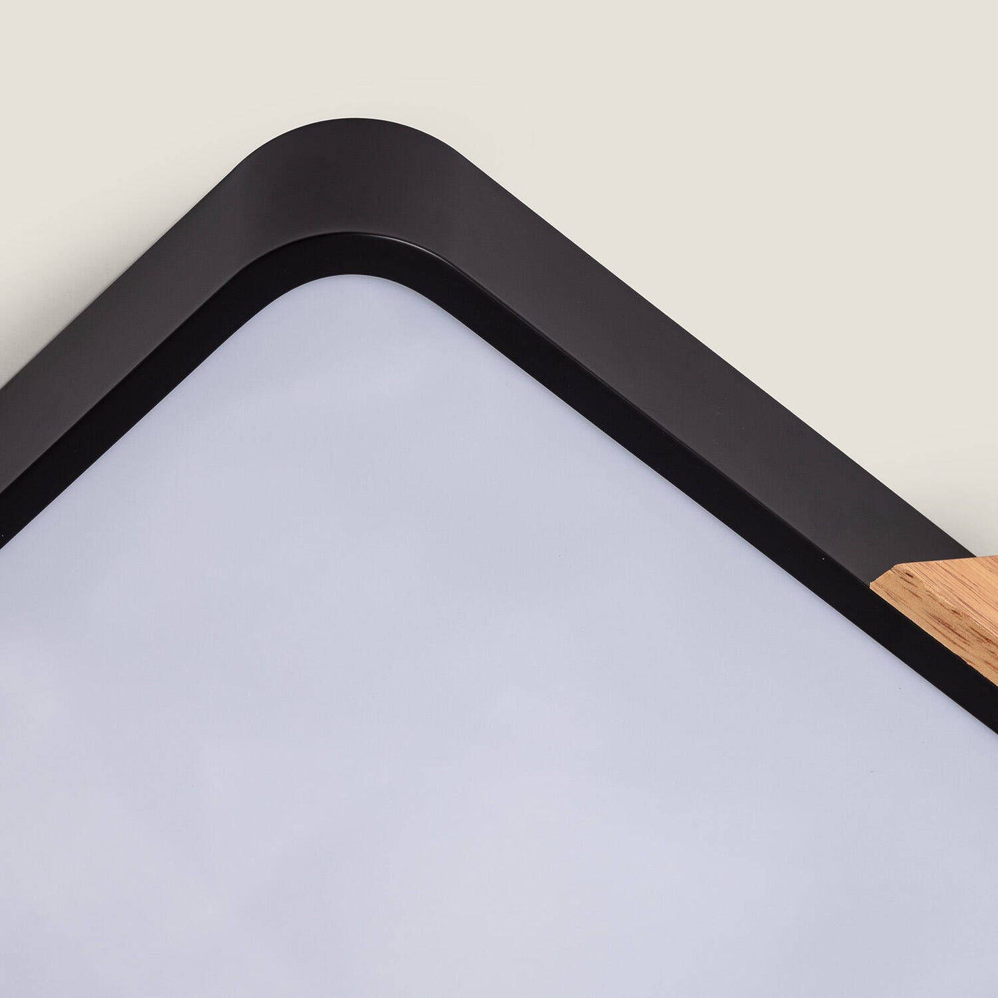 Plafón LED 18W Cuadrado Madera y Aluminio 325x325 mm CCT Seleccionable Semi-Dari