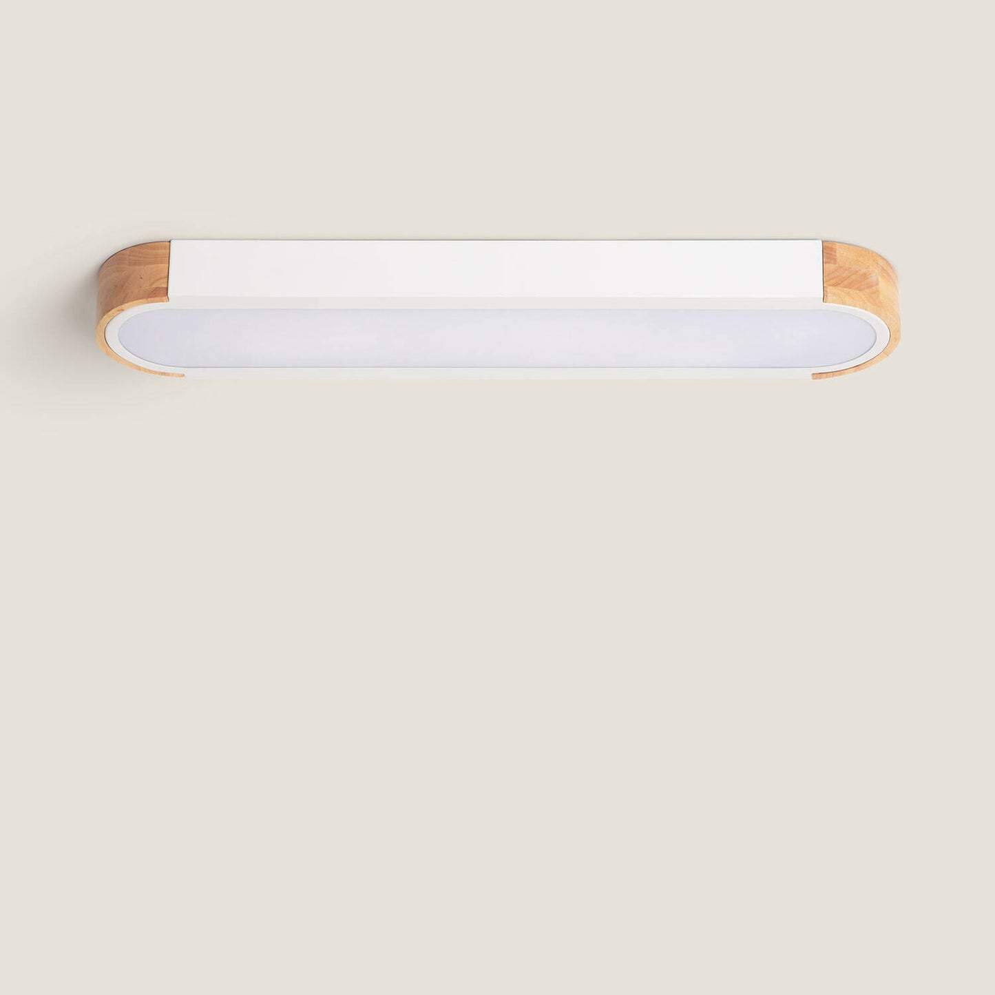 Plafón LED 18W Madera y Aluminio 140x650 mm CCT Seleccionable Dari Lang