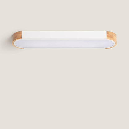 Plafón LED 18W Madera y Aluminio 140x650 mm CCT Seleccionable Dari Lang