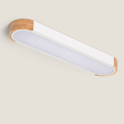 Plafón LED 18W Madera y Aluminio 140x650 mm CCT Seleccionable Dari Lang