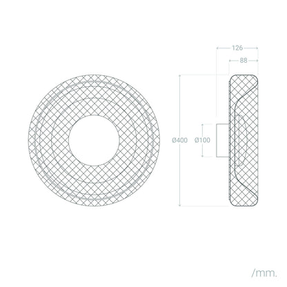 Plafón LED 18W Metal CCT Seleccionable Zeiryn