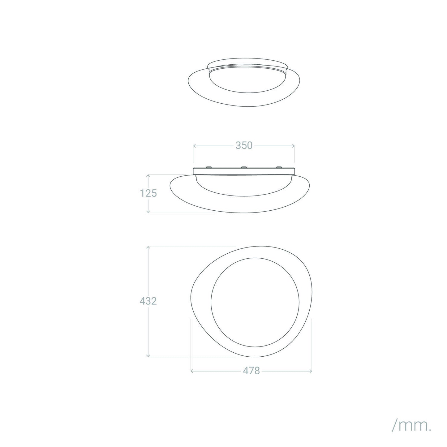 Plafón LED 18W Metal y Metacrilato CCT Seleccionable Camden M