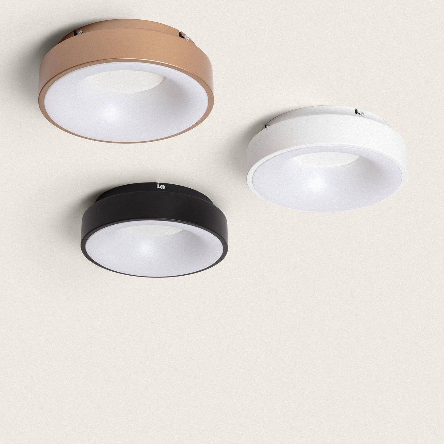 Plafón LED 20W Circular Aluminio Ø300 mm CCT Seleccionable Jacob