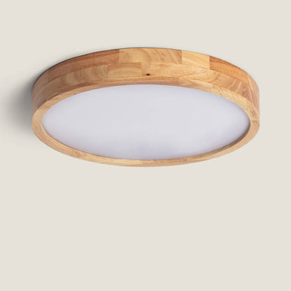 Plafón LED 20W Circular Madera Ø400 mm CCT Seleccionable Kayu