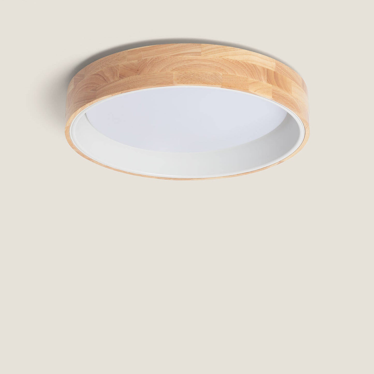 Plafón LED 20W Circular Madera y Aluminio Ø470 mm CCT Seleccionable Dari