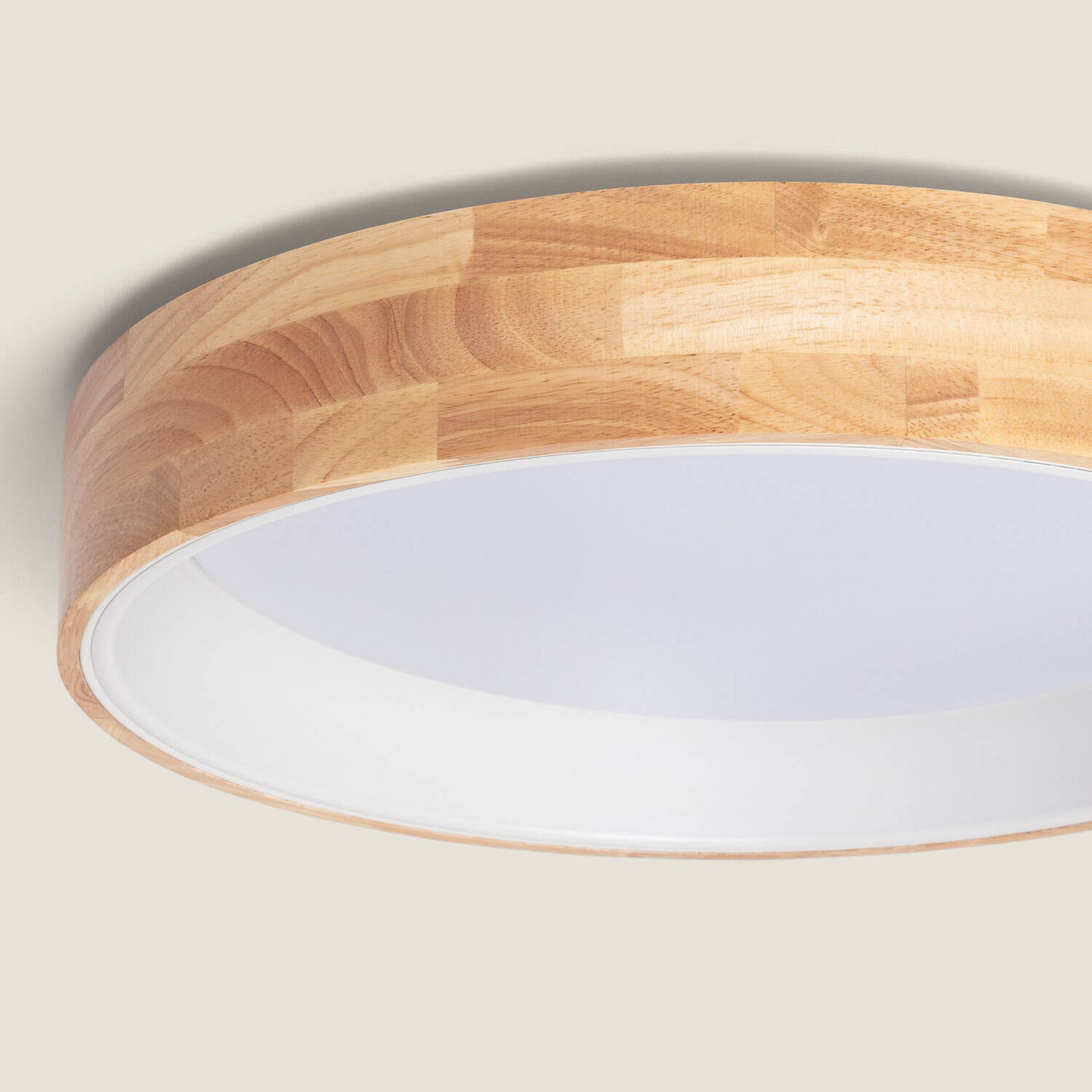 Plafón LED 20W Circular Madera y Aluminio Ø470 mm CCT Seleccionable Dari