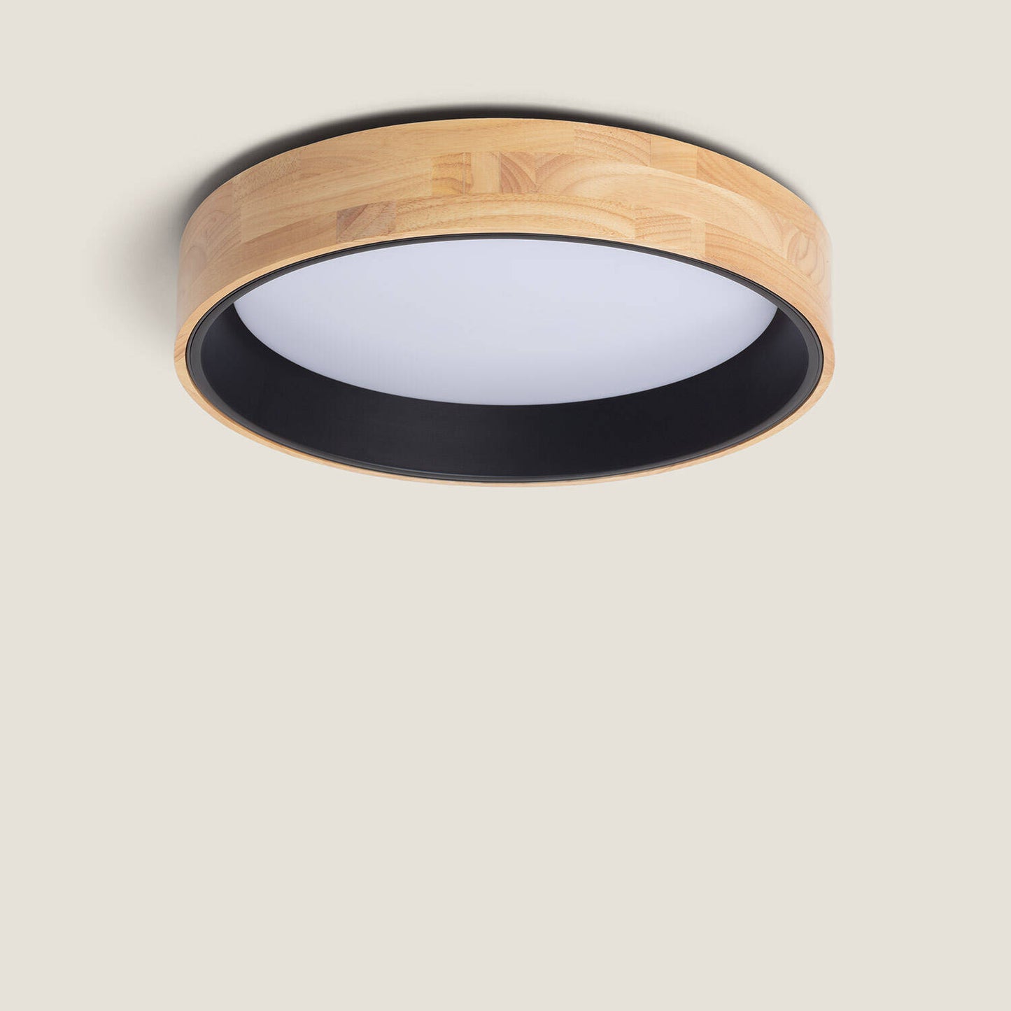 Plafón LED 20W Circular Madera y Aluminio Ø470 mm CCT Seleccionable Dari