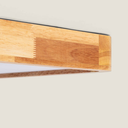 Plafón LED 20W Cuadrado Madera 400x400 mm CCT Seleccionable Kayu