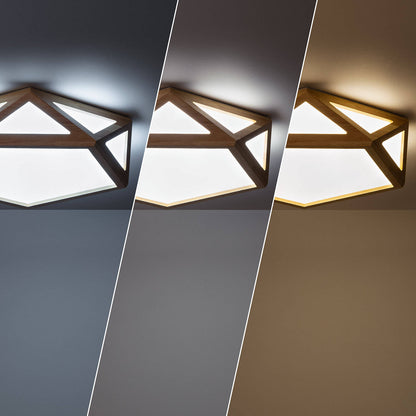 Plafón LED 20W Madera CCT Seleccionable Altigen