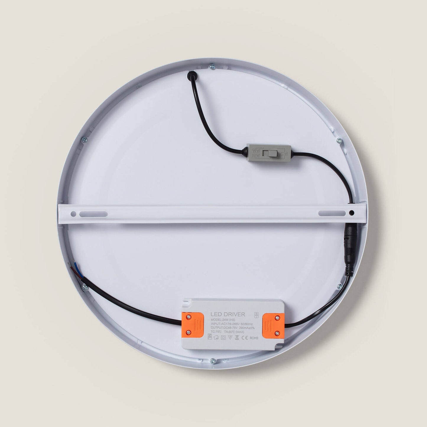Plafón LED 24W Circular Aluminio Ø280 mm Slim CCT Seleccionable Galán SwitchDimm