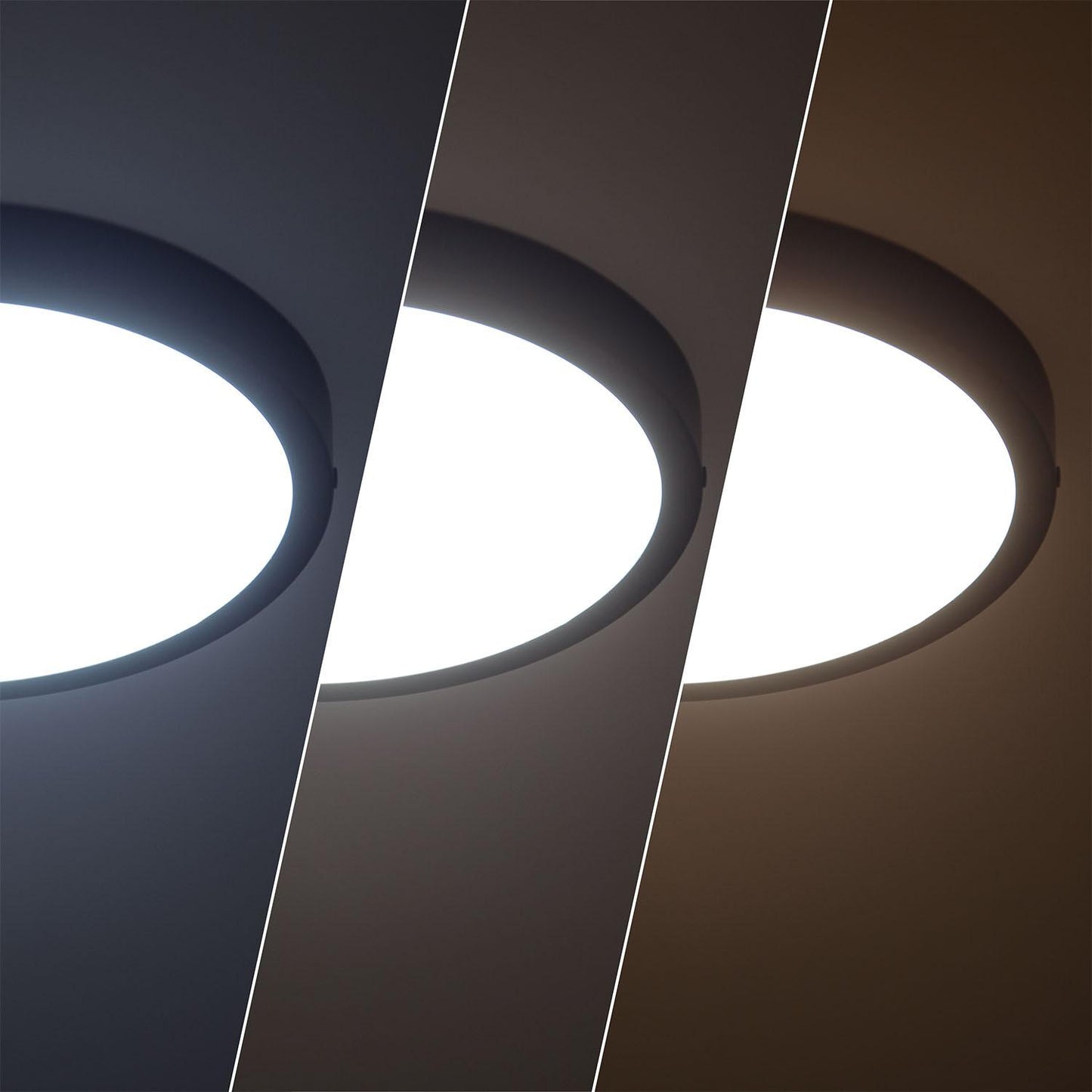 Plafón LED 24W Circular Aluminio Ø280 mm Slim CCT Seleccionable Galán SwitchDimm