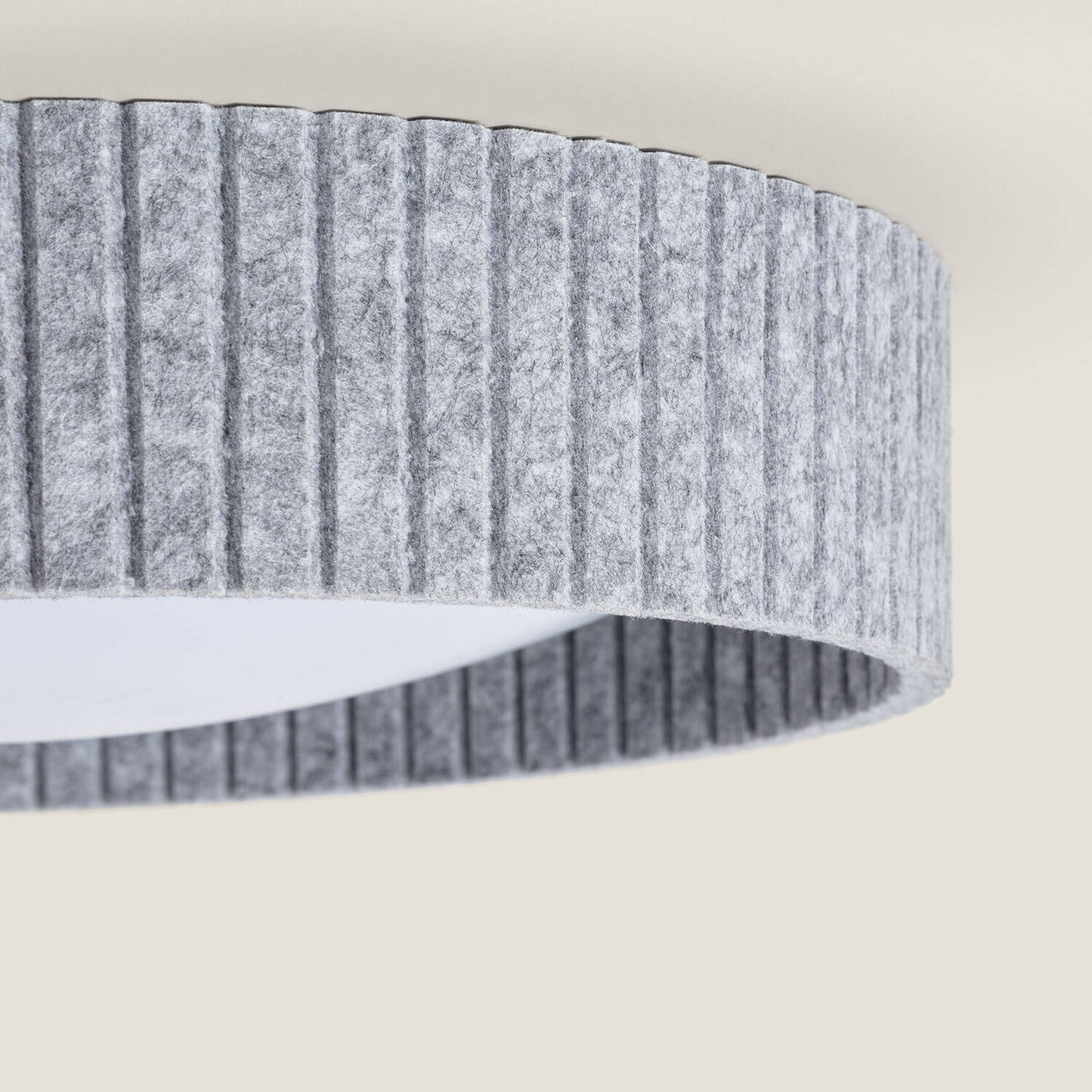 Plafón LED Acústico 24W Circular Fieltro Ø500 mm CCT Seleccionable Kaptyn