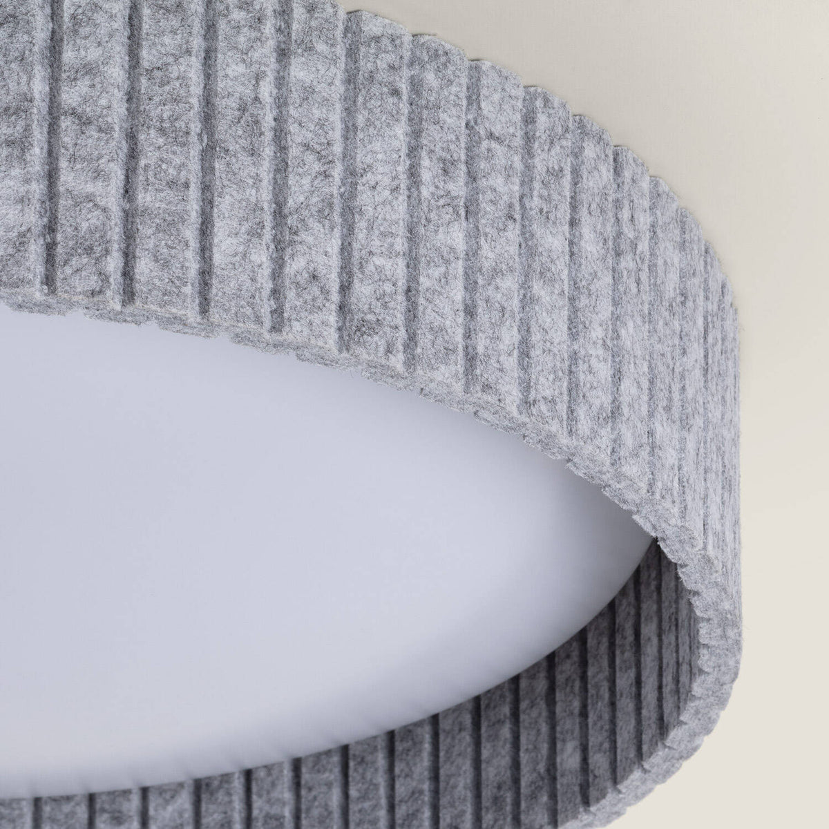 Plafón LED Acústico 24W Circular Fieltro Ø500 mm CCT Seleccionable Kaptyn