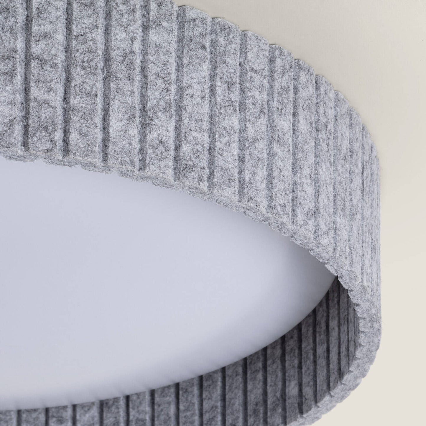 Plafón LED Acústico 24W Circular Fieltro Ø500 mm CCT Seleccionable Kaptyn