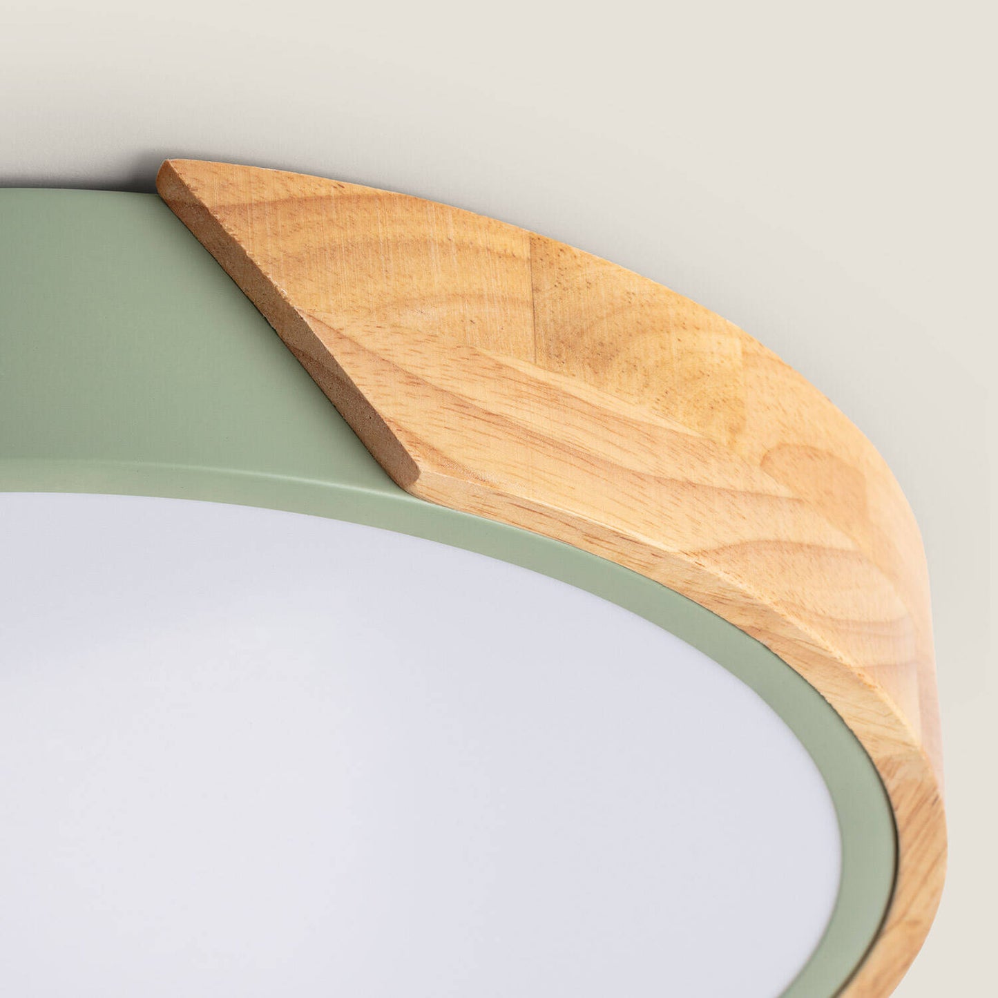 Plafón LED 24W Circular Madera y Aluminio Ø418 mm CCT Seleccionable Semi-Dari