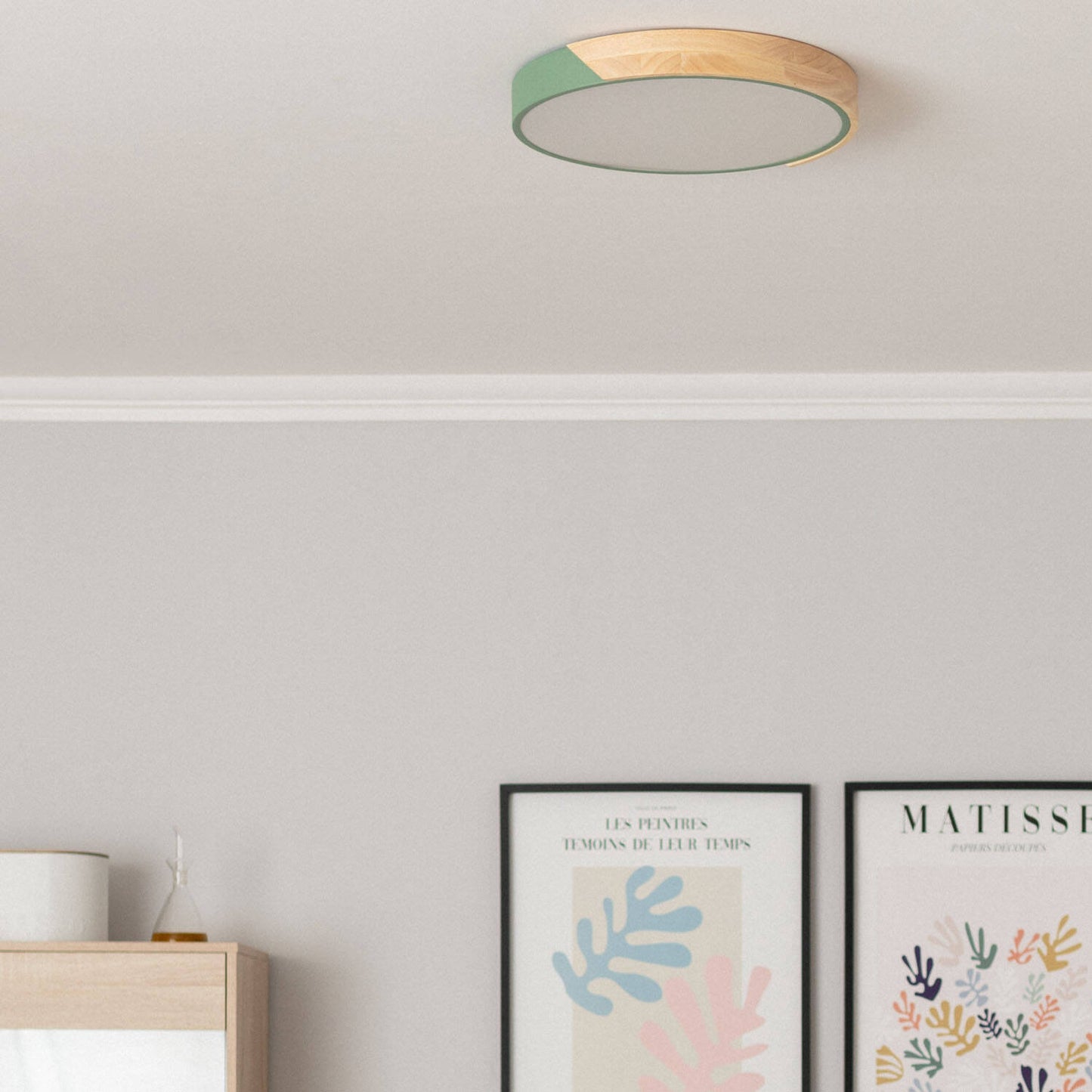 Plafón LED 24W Circular Madera y Aluminio Ø418 mm CCT Seleccionable Semi-Dari