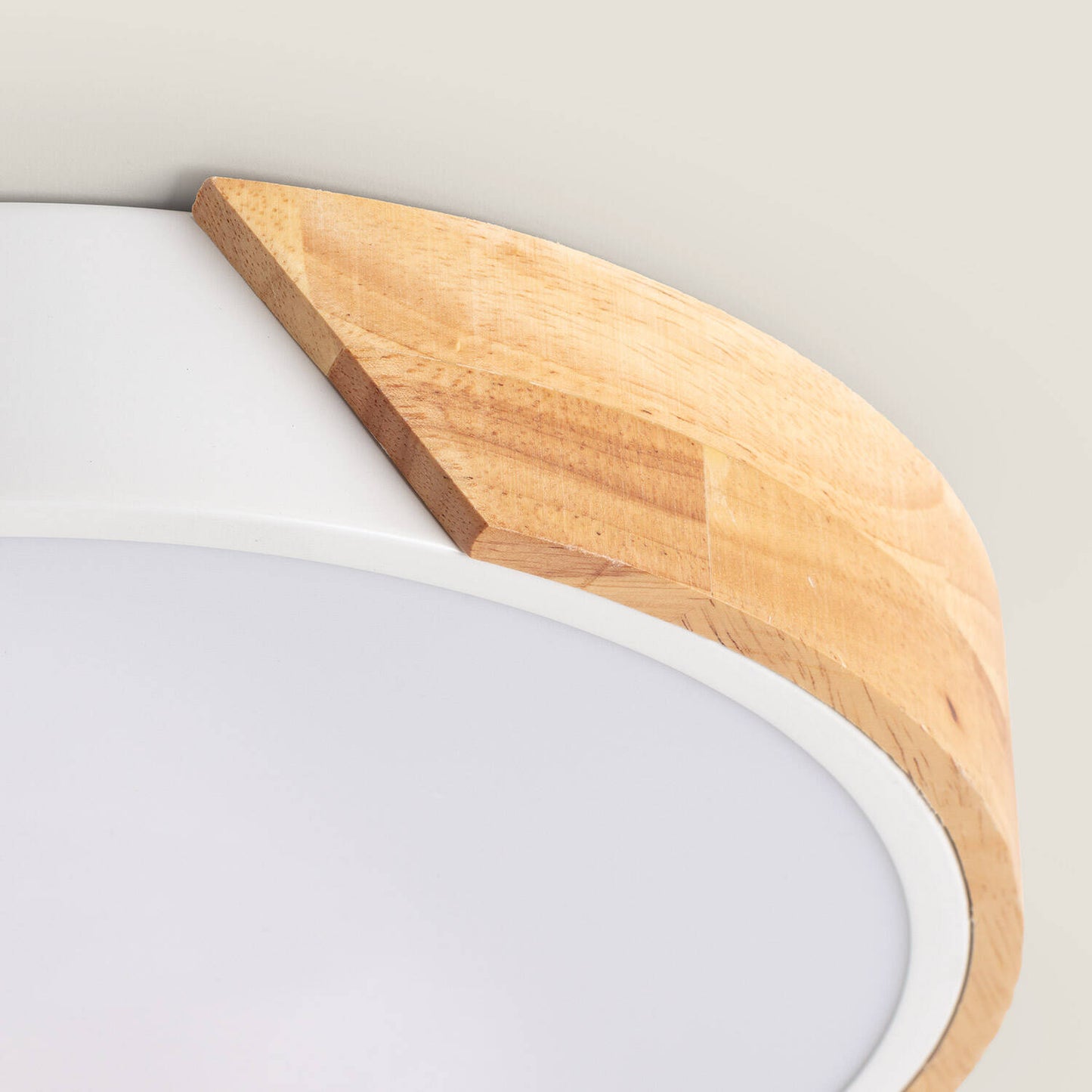 Plafón LED 24W Circular Madera y Aluminio Ø418 mm CCT Seleccionable Semi-Dari