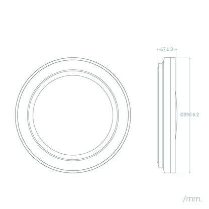Plafón LED 24W Circular Metal Danne