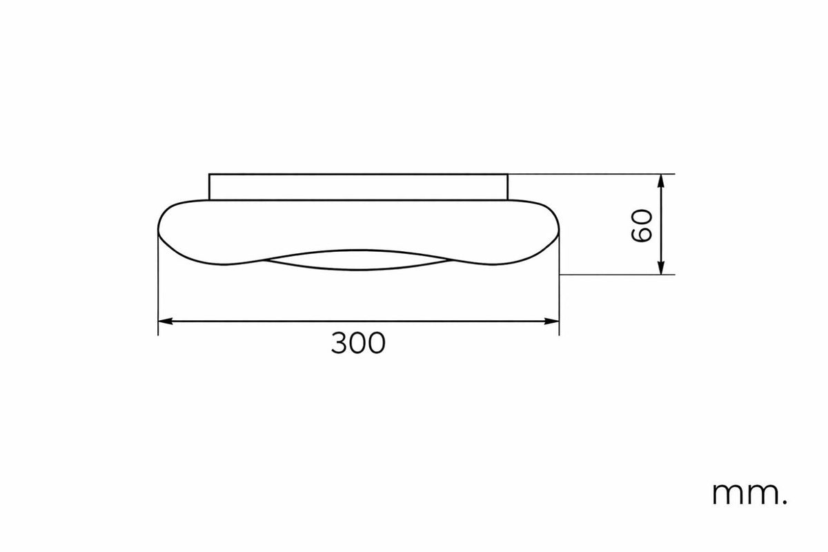 Plafón LED 24W Circular Metal Ø300 mm Kate