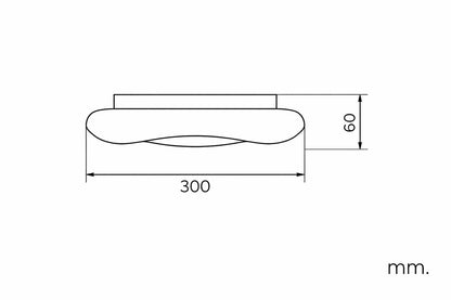 Plafón LED 24W Circular Metal Ø300 mm Kate