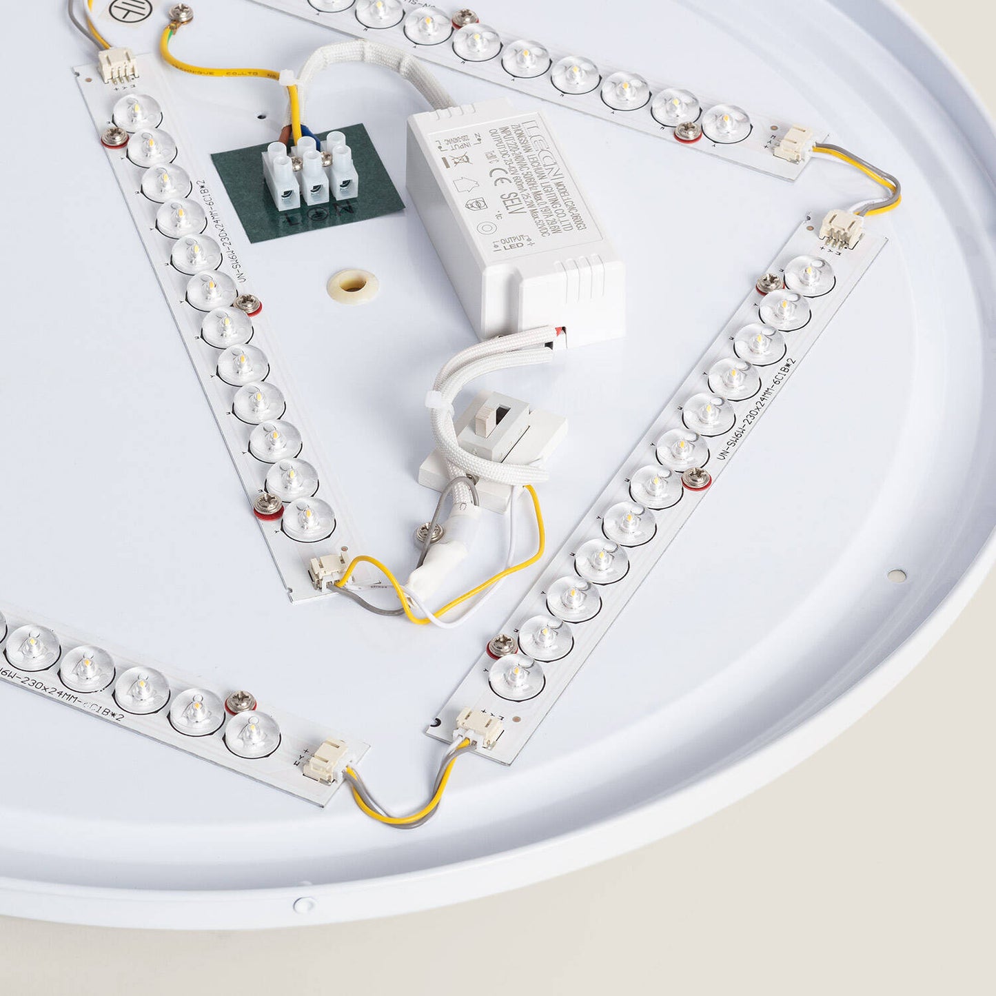 Plafón LED 24W Circular Metal Ø500 mm CCT Seleccionable Bari
