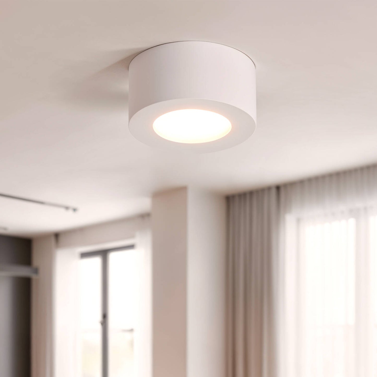 Plafón LED 24W Circular Aluminio Luz Indirecta Ø175 mm Tokkai