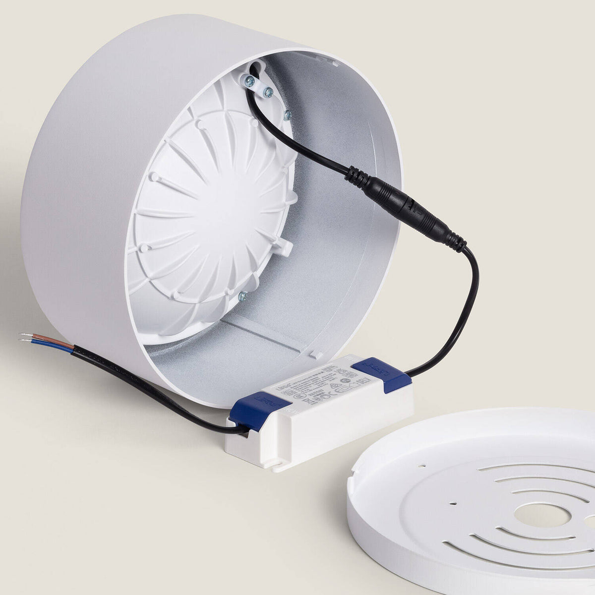 Plafón LED 24W Circular Aluminio Luz Indirecta Ø175 mm Tokkai