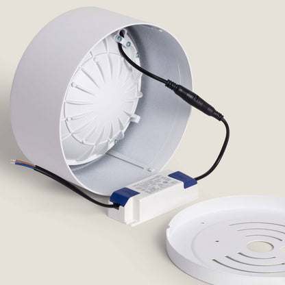 Plafón LED 24W Circular Aluminio Luz Indirecta Ø175 mm Tokkai