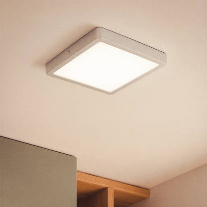 Plafón LED 24W Cuadrado Aluminio 280x280 mm Slim CCT Seleccionable Galán SwitchDimm
