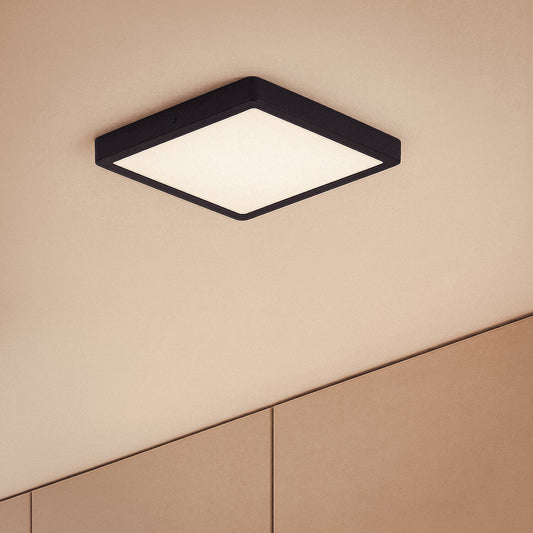 Plafón LED 24W Cuadrado Aluminio 280x280 mm Slim CCT Seleccionable Galán SwitchDimm