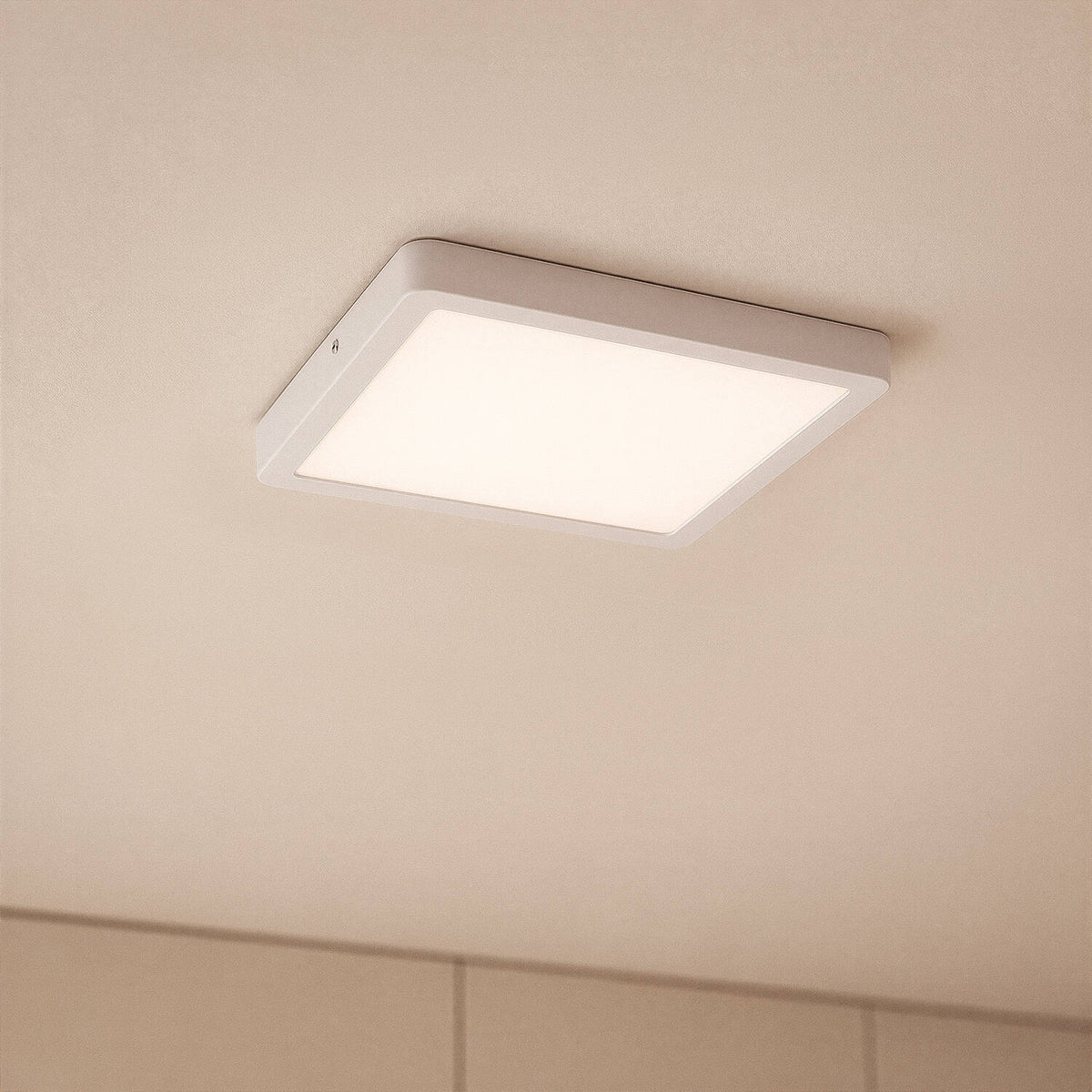 Plafón LED 24W Cuadrado Aluminio 280x280 mm Slim CCT Seleccionable Galán SwitchDimm