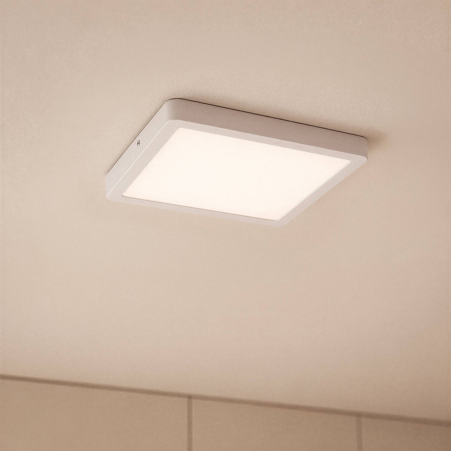 Plafón LED 24W Cuadrado Aluminio 280x280 mm Slim CCT Seleccionable Galán SwitchDimm
