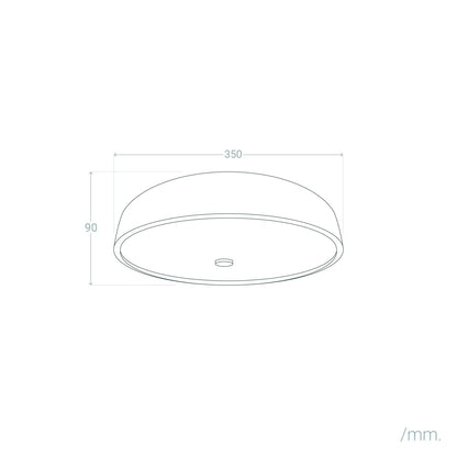 Plafón LED 24W Metal Ø350 mm CCT Seleccionable Eyelight